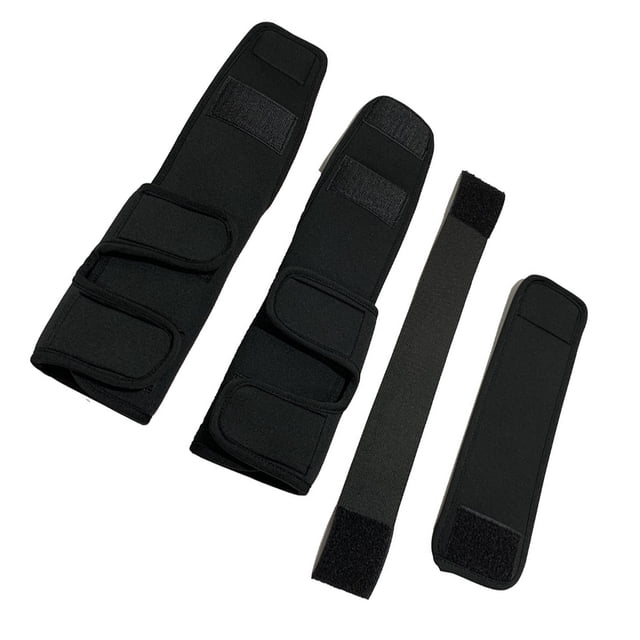 relayinert Dog S Elbows Protected With Convenient Dog Protector Brace Black Safe Shoulder Black M 1Set