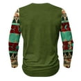 thumbnail image 4 of LEBONYARD Mens Shirts Clearance under $5.00,Mens Hoodies Pullover,Men's Fashion Casual Ethnic Style Printed Long Sleeve Crewneck Top/shirt Green XXXXL, 4 of 4