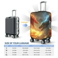 thumbnail image 6 of Daiia Red And Blue Fire Dragon B Luggage Cover, Thickened Washable Travel Luggage Covers, Elastic Unique Baggage Covers for 18-20 inch Luggage-Medium, 6 of 9