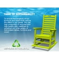 thumbnail image 6 of AreShark Oversized Rocking Chair Set of 2 Outdoor, HDPE PolyRocking Chair, All Weather Porch Rocker for Deck Patio Balcony, 380lbs, Green, 6 of 10