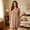 Khaki, variant on Pretxorve Women Nightgown Solid Lyocell Crew Neck Sleeveless Tank Loose Light Casual Sleep Dress