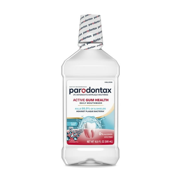 Parodontax Active Gum Health Mouthwash, Clear Mint, 16.9 Fl Oz, for Adults