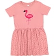 thumbnail image 3 of Inktastic Pink Flamingo Girls Toddler Dress, 3 of 5