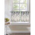 thumbnail image 4 of Blue Grey Eucalyptus 2 Panel Kitchen Curtains for Small Windows, Farmhouse Weeping Leaves on Linen Bathroom Tier Curtain, Short Window Treatment for Bedroom/Living Room 55"x24", 4 of 6