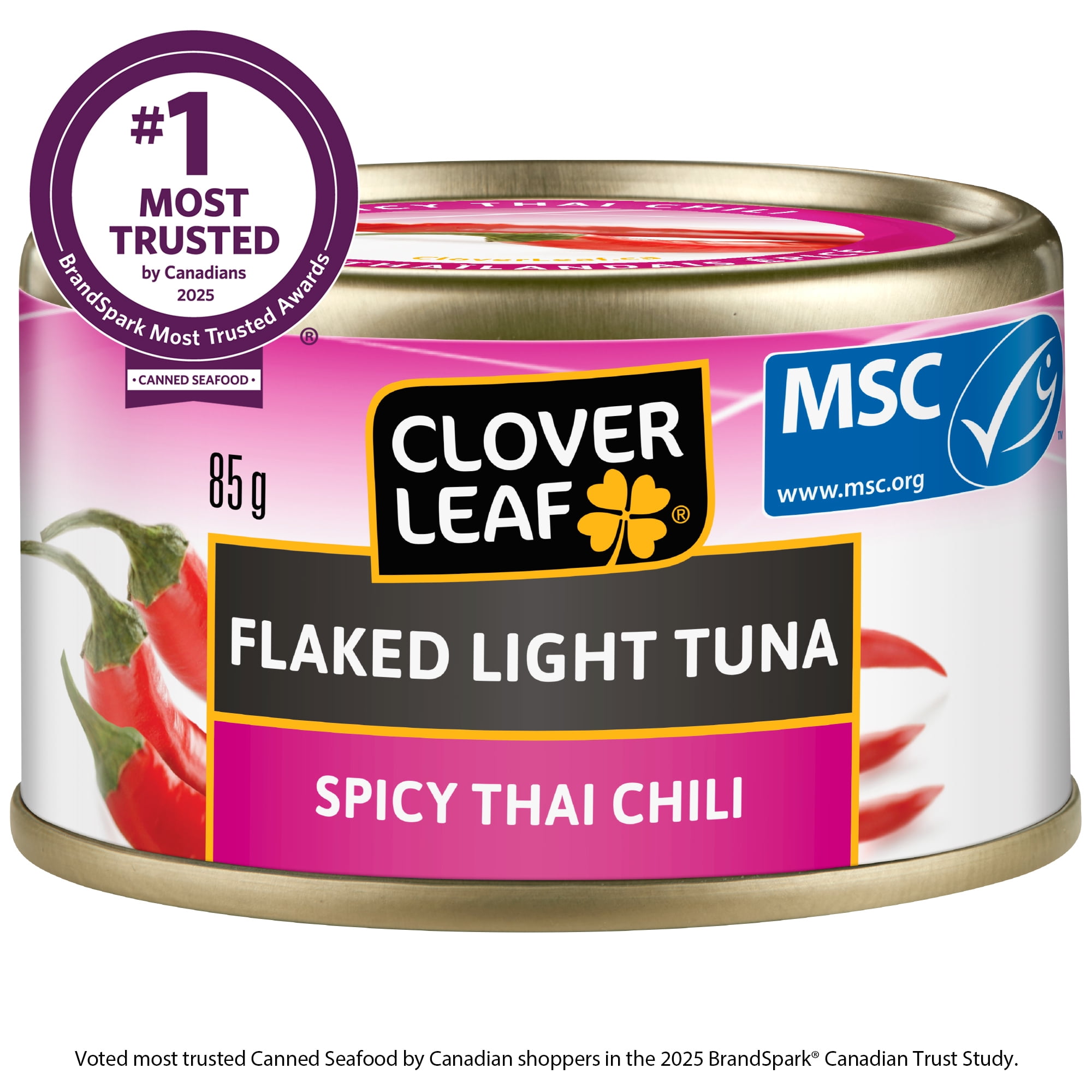 Clover LEAF® Flaked Spicy Thai Chili Light Tuna, 85 g