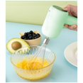 thumbnail image 4 of Electric Hand Blender, Cordless USB Rechargeable 3-Speed ​​Multifunction Blender with 2 Whiskers, Portable Electric Hand Blender for Pastry-Cream-Protein, White, 4 of 5