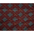 thumbnail image 4 of oneOone Polyester Lycra Fabric Leaves & Geometric Block Printed Craft Fabric BTY 56 Inch Wide, 4 of 4