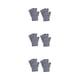 thumbnail image 4 of Jumpingount 1 par de guantes sin dedos tejido artesanal guante de medio dedo mujeres hombres cómodo tejido calentador de manos para exteriores gris claro Type1 NO1 Jumpingount CBP338824, 4 of 6