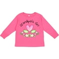 thumbnail image 3 of Inktastic Grandpa's Girl Heart Flowers Girls Long Sleeve Toddler T-Shirt, 3 of 5