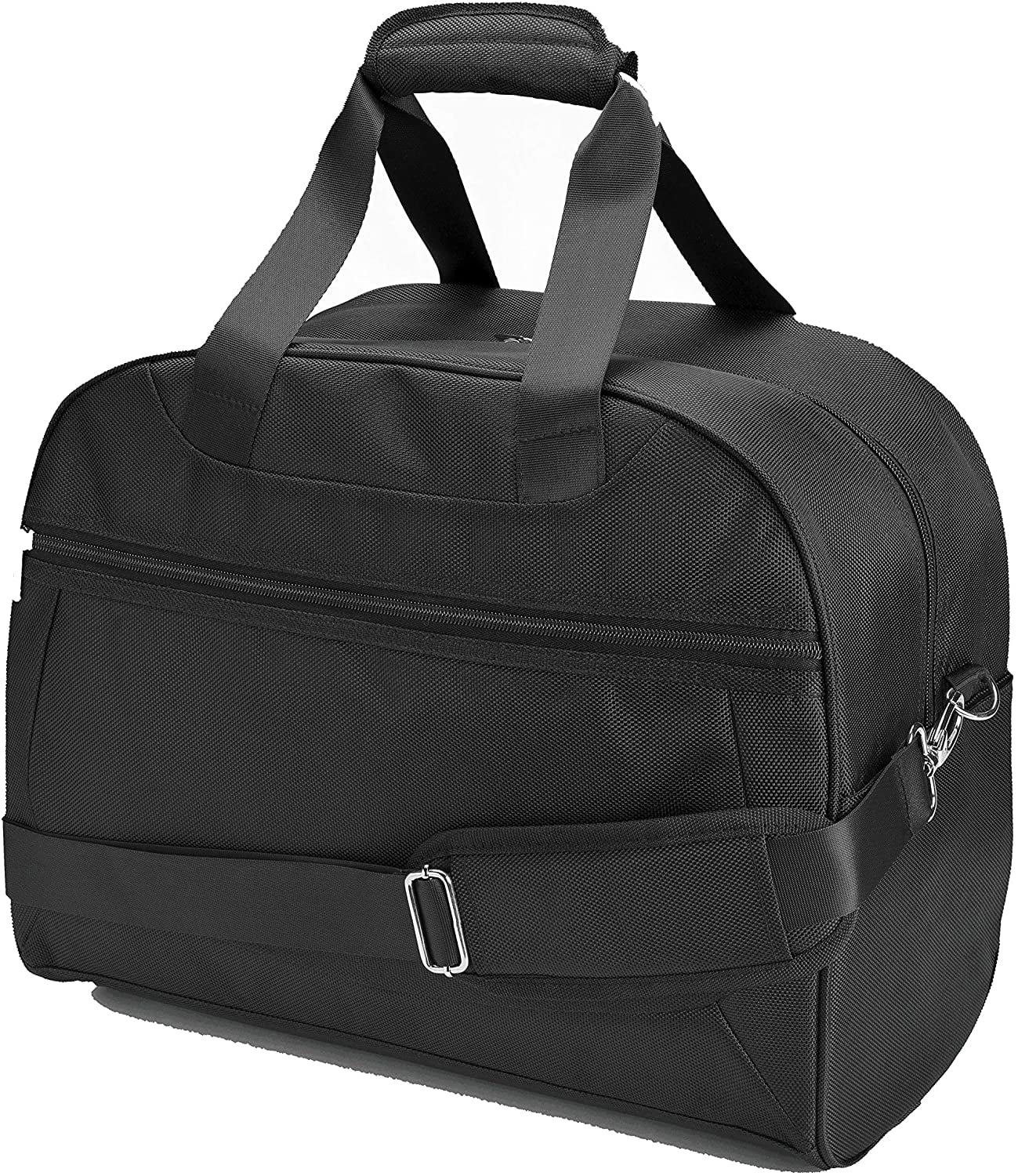 Southwest Airlines Black Nylon Zippered Shoulder Tote Drawstring Carry On Bag 