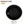 thumbnail image 2 of 2Pack 3.54" Silicone Cup Lids,  Drinking Lid Reusable Sealed Mug Lid, Black, 2 of 6