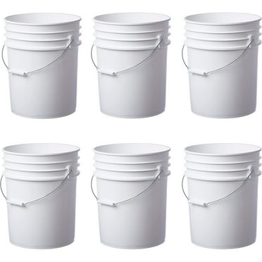 Plastic Bucket Food Grade With Lid Packaging Round Portable Household