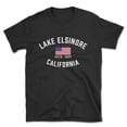 thumbnail image 1 of Lake Elsinore California Patriot Men's Cotton T-Shirt, 1 of 1