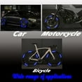 thumbnail image 6 of 20 Pcs Car Wheel Reflective Sticker,Night Safety Warning Sticker,Auto Exterior Stripe Decal Sticker,Anti-Scratch Fluorescent Tire Decoration Strip for Cars,Trucks,Motorcycle,Blue, 6 of 8