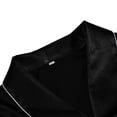 thumbnail image 5 of Men's Silk Robe for Wear and Sleepwear Exquisite Soft Long Sleeve Kimono Style Bathrobe for Comfortable Home Attire Black 3XL, 5 of 6