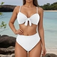 thumbnail image 2 of Ticikt Women's Swimwear Tankini Set Two Piece Bikini with V Neck High Waisted Bathing Suit for Beach Pool, 2 of 7