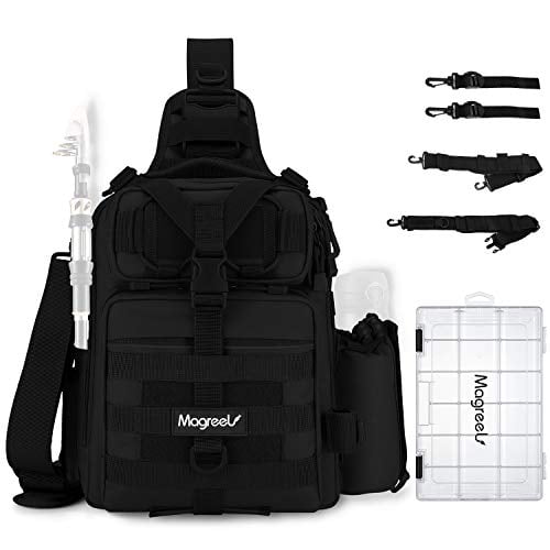 Magreel Fishing Tackle Bag, Waterproof Tackle Storage Gear Bag, Outdoor