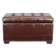 thumbnail image 2 of SAFAVIEH Small Manhattan Storage Bench Cordovan, 2 of 7