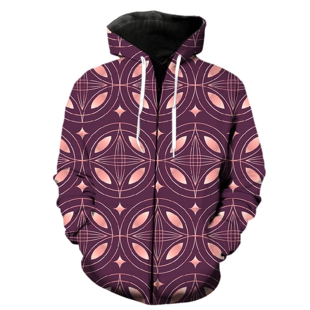 Sudadera con capucha y cremallera de manga larga con estampado abstracto para hombre, divertida sudadera Harajuku de primavera, genial para adolescentes, con estampado 3D, a la moda, unisex, informal,