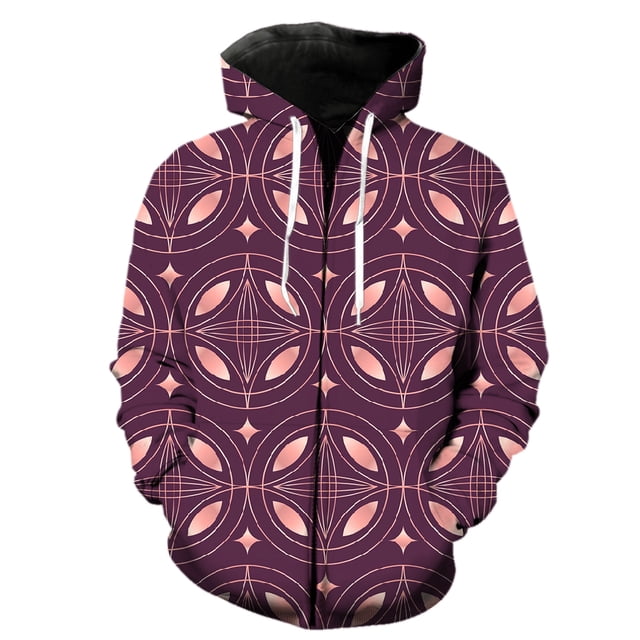 Sudadera con capucha y cremallera de manga larga con estampado abstracto para hombre, divertida sudadera Harajuku de primavera, genial para adolescentes, con estampado 3D, a la moda, unisex, informal,