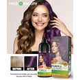 thumbnail image 5 of (2 pack) Herbishh Purple Hair Color Shampoo for Gray Hair with Pack 2 Hair colour stain remover, Hair Dye Shampoo 3 in 1, 100% Gray Coverage, Permanent Hair Color for Men & Women, Ammonia-free, 500 ml, 5 of 7