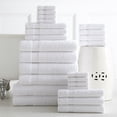 100-percent Plush Cotton 24-piece Economic Bath Towel set - Walmart.com