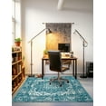 thumbnail image 4 of Unique Loom Richmond Collection Area Rug - Medallion (7' 10" Square Turquoise/Ivory), 4 of 6