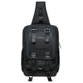 thumbnail image 1 of KAUKKO Canvas Messenger Bag Cross Body Shoulder Sling Backpack Travel Senderismo Chest Bag KAUKKO FD252-1-Black, 1 of 5
