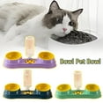Blarkrus Pet Water Feeder 2in1 Double Bowl Dog Bowl Cat Bowl Automatic