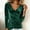 Green, variant on NominalSnug Velvet Tops for Women Wrap V Neck Long Sleeve Shirts Side Button Ruched Blouses Dressy Casual Going out Tops Fall 2026