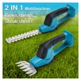 thumbnail image 2 of 2 In 1 Cordless Hedge Trimmer Electric Grass Trimmer Pruning Saw Shrub Shear Hedger Power Tools For 18V Batter ,2 IN 1 Trimmer & Edger, 2 of 7
