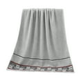 thumbnail image 1 of Large Bath Towel 28x55 Inches, 100% Cotton, Quick-Drying, Lightweight, Gym Travel, 1 Count, 1 of 7