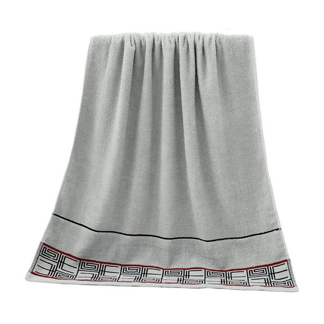 Large Bath Towel 28x55 Inches, 100% Cotton, Quick-Drying, Lightweight, Gym Travel, 1 Count