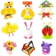 thumbnail image 2 of Kit de manualidades con limpiapipas (más de 1200 piezas) para niños, material educativo, pasatiempos creativos, con pompones, ojos saltones y plumas., 2 of 5