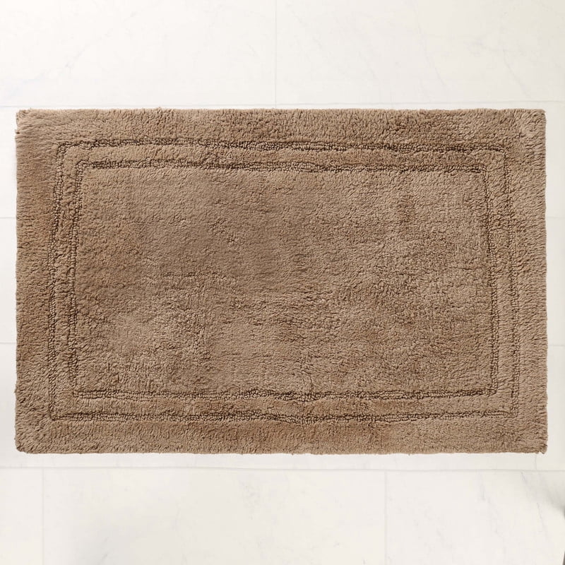 Superior Non-Slip Washable Bath Rug Set, 20" x 30", 24" x 36", Latte