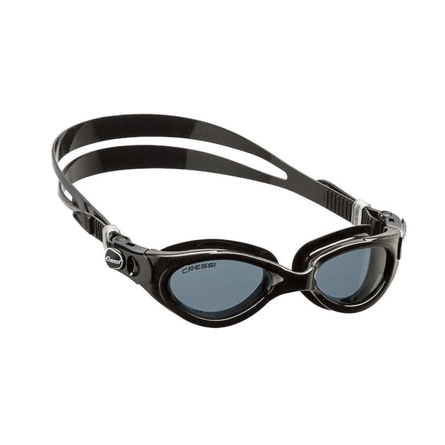 Goggle Cressi Flash Lady Adulto Negro/Gris Lente Negro