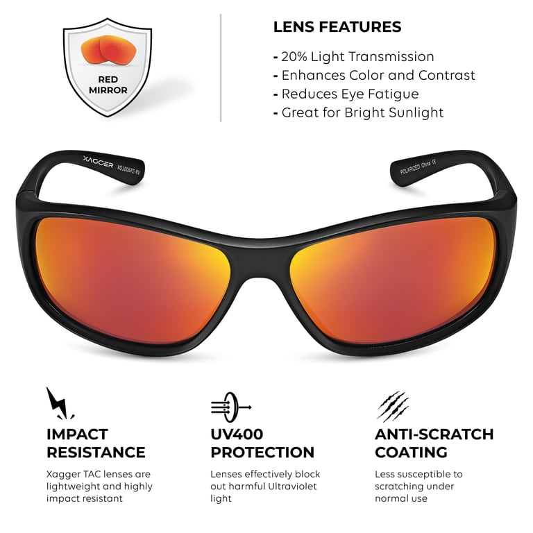 Xagger Wrap Around Sport Polarized Sunglasses for Men Women  display picture 1