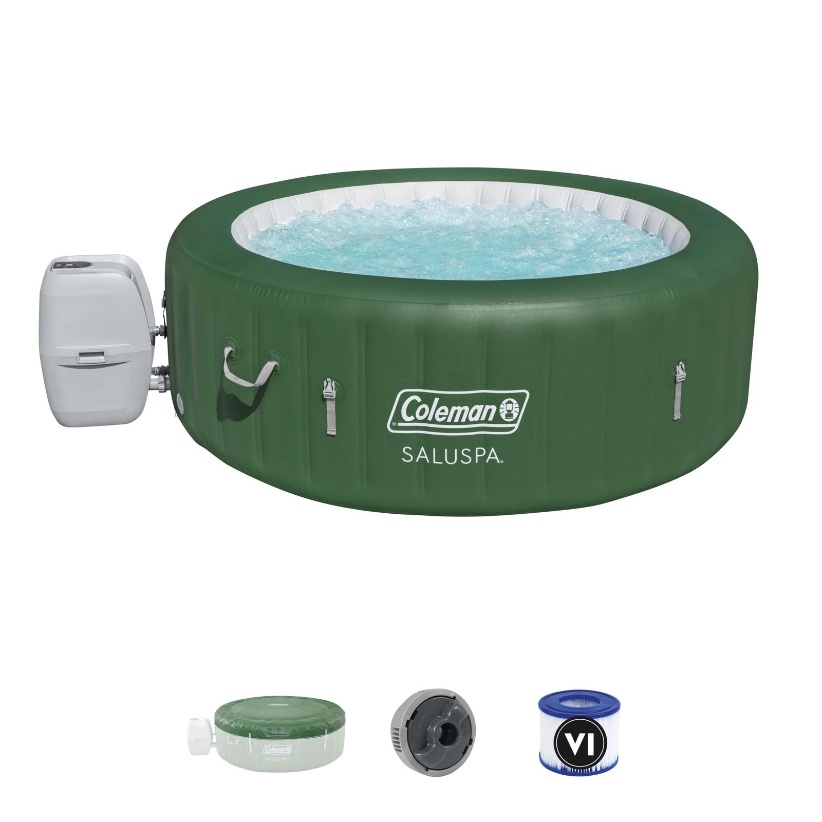 Coleman SaluSpa 6 Person Inflatable Outdoor Spa Hot Tub (For Parts