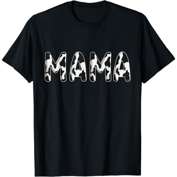 Cow Mama Birthday Family Matching Mothers Day Boy Girl Farm T-Shirt