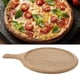 thumbnail image 4 of Bandeja De Madera Para Servir Pizza, Bandeja Para Pizza Textura Natural Multipropósito Elegante Pulido Fino Agarre Cómodo Redondo Para El Hogar Para Bar ANGGREK Wood Pizza Serving Tray, 4 of 8