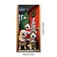 thumbnail image 3 of Decoraciones navideñas, adornos navideños, regalos navideños. Funda para puerta navideña hecha de tela de seda de hielo decorada con ambiente navideño. Funda para puerta de fibra de poliéster., 3 of 6