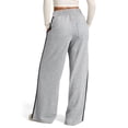 thumbnail image 6 of WULMLEO Wide Leg Sweatpants Women Baggy Cotton Joggers with Pockets Petite Low Rise Palazzo Track Pant Loose Fit Trousers Gray S, 6 of 6