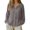 Dark Gray, variant on Long Sleeve Shirts for Women Summer Solid Raglan Sleeve Crew Neck Sun Cover Up Light Shirt Dark Gray S