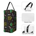 thumbnail image 3 of Goofa Pineapples Printed Toiletry Bag with Handle,Large Capacity Travel Makeup Cosmetic Bag for Women, Carry on Airport Airline Compliant Bag, 3 of 9