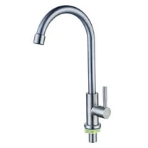 304 Stainless Steel Kitchen Faucet Water Purifier Single Lever Hole Tap Cold