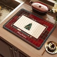 thumbnail image 4 of A Christmas Draining Mat Diatom Mud Easy Care Absorbent Pad Kitchen Tabletop Heat Resistant Insulation Pad Style A, 4 of 6