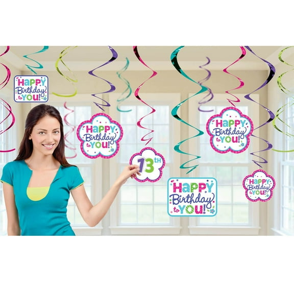 Pastel Customizable Foil Swirl Decoration Kit - Party Supplies