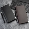 thumbnail image 3 of EeaseCA Long Paragraph Wallet Zippered Large Capacity Purse Multi Slots Holder Phone Storage Bag for Father Male Friends Coffee (Coffee), 3 of 7