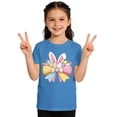 thumbnail image 1 of AWZXDE Hauts pour Filles à Manches Courtes T-Shirt Graphique pour Enfants Jeu Décontracté Thème de Pâques Imprimé Col Rond 1-13 Ans, 1 of 6