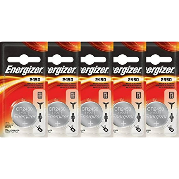 5 Energizer 2450 CR2450 ECR2450 Lithium Batteries
